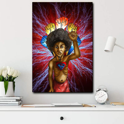 BigProStore African Canvas I Am Strong Man Living Room Bedroom Bathroom Home Decoration Canvas / 8" x 12" Canvas