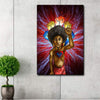 BigProStore African Canvas I Am Strong Man Living Room Bedroom Bathroom Home Decoration Canvas