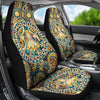 BigProStore Hippie Car Seat Covers Colorful Hippy Bohemian Peace Sign Patterns Universal Seat Covers Set Of 2 Car Seat Protectors Car Seat Covers