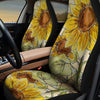 BigProStore Sunflower Car Seat Covers Inspirational Yellow Sunny Flower Seat Protector Universal Fit (Set of 2 Car Seat Covers Car Seat Cover