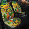 BigProStore Sunflower Seat Covers Instant Sunshine Car Seat Cover Set Universal Fit (Set of 2 Car Seat Covers Car Seat Cover