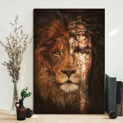 BigProStore Lion Of Judah Canvas Art Jesus And The Lion Wall Art Home Decor Lion Of Judah / 12" x 18" Lion Of Judah