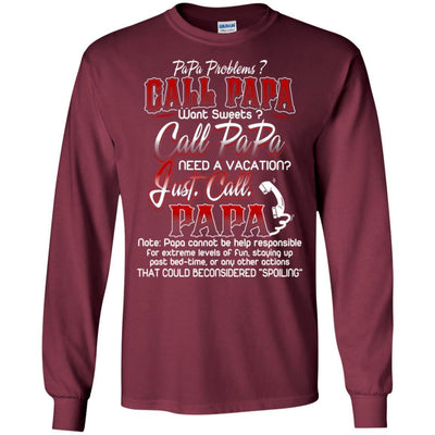 Just Call Papa T-Shirt Father's Day Cool Gift Idea For Men Grandpa Dad BigProStore