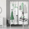 BigProStore Christmas Shower Curtain Let It Snow Polyester Waterproof Bathroom Decor 3 Sizes Gnome Shower Curtain / Small (165x180cm | 65x72in) Gnome Shower Curtain