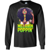 Melanin Poppin T-Shirt Afro Girl Rock African Clothing For Black Women BigProStore