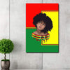 BigProStore African Fashion Canvas Melanin Chibi Girl African Bedroom Decor Canvas