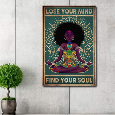 BigProStore Melanin Art Canvas Melanin Girl Find Your Soul Home Decor South Africa Canvas