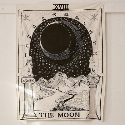 BigProStore Astrology Tapestry Moon Tarot Wall Hanging Decor Tarot Tapestry