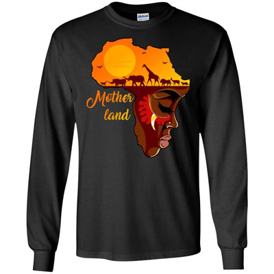 Mother Land T-Shirt African American Clothing For Pro Black People Mom