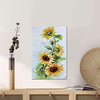 BigProStore Sunflower Canvas Peacfully Sunflower Inspired Living Room Canvas / 16" x 24" Canvas