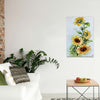 BigProStore Sunflower Canvas Peacfully Sunflower Inspired Living Room Canvas / 24" x 36" Canvas