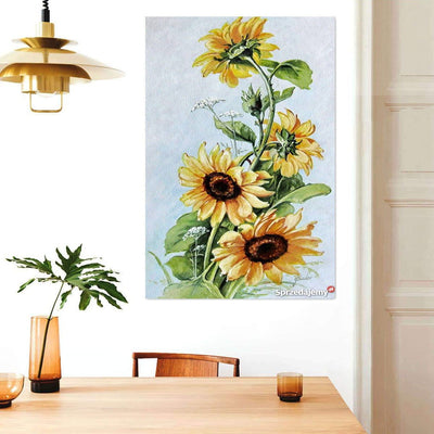 BigProStore Sunflower Canvas Peacfully Sunflower Inspired Living Room Canvas