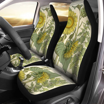 BigProStore Sunflower Seat Covers Peacfully Sunflower Back Seat Covers Universal Fit (Set of 2 Car Seat Covers Car Seat Cover