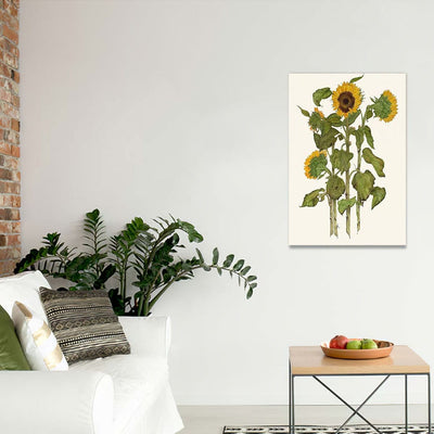 BigProStore Sunflower Magic Canvas Peacfully Sunny Flower Caress Living Room Bedroom Bathroom Home Decoration Canvas / 24" x 36" Canvas