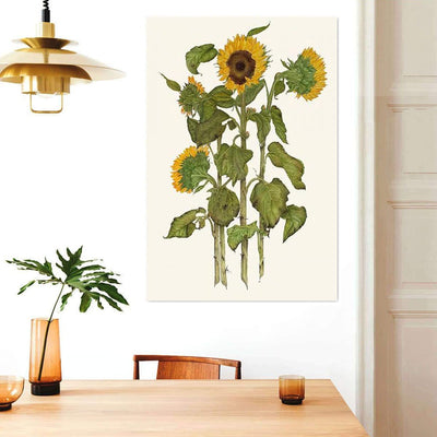 BigProStore Sunflower Magic Canvas Peacfully Sunny Flower Caress Living Room Bedroom Bathroom Home Decoration Canvas