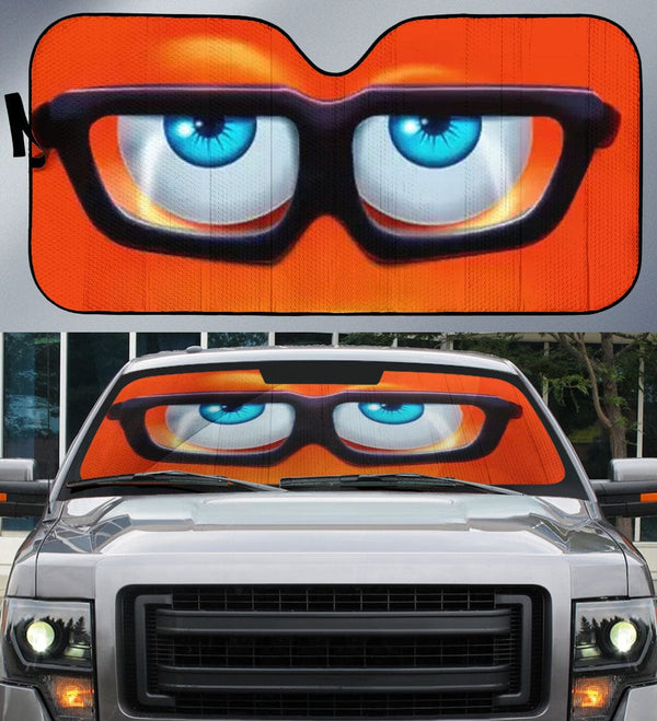 Humor Cartoon Eyes Yellow Car Sun Shade Yummy Eyes Custom Car Windshie –  BigProStore