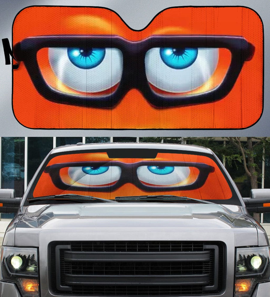 Funny Cartoon Eyes Car Sun Shade - BigProStore