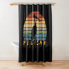 BigProStore Pelican Bath Decor Pelican Hold Fish Polyester Water Proof Material Home Bath Decor 3 Sizes Pelican Shower Curtain / Small (165x180cm | 65x72in) Pelican Shower Curtain