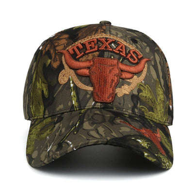 Outdoor Texas Hunting Baseball Cap Camo Embroidery Fishing Trucker Hat
