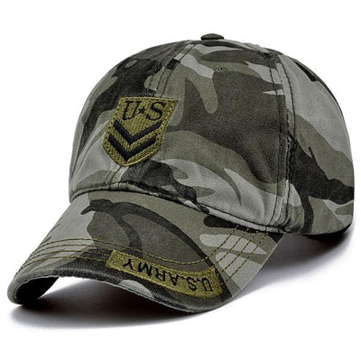 Army Military Baseball Cap US Soldiers Camouflage Snapback Trucker Hat