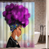 African American Shower Curtains Pro Black Woman Bathroom Accessories