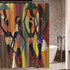 Trendy Afrocentric Shower Curtains African Women Bathroom Accessories