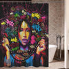 Afrocentric Shower Curtains Pretty Black Woman Bathroom Accessories