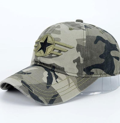 Army Military Baseball Cap US Soldiers Camouflage Snapback Trucker Hat