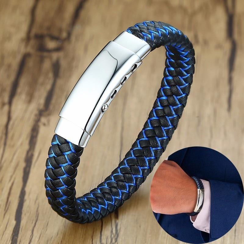 Buy Police Humble Shiny Figaro Chain Stainless Steel Bracelet For Men online