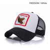 Summer Fashion Mesh Baseball Cap Cool Animals Embroidery Trucker Hat