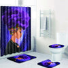 Afrocentric Shower Curtain Pretty Black Girl Shower Curtain Set Cool African Bathroom Accessories