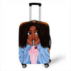 Beautiful Afro Girl Luggage Cover Travel Trolley Suitcase Protector