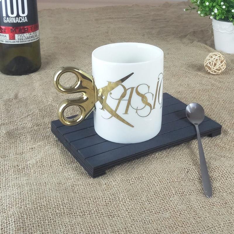 Scissors Handles Coffee Mugs - Golden Openings