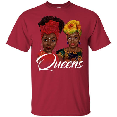 Queens T-Shirt For Melanin Women Afro Girl African American Pro Black BigProStore