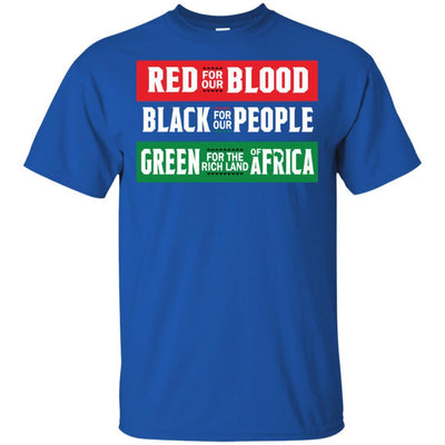 Red For Our Blood Black For Our People T-Shirt African Women Clothing BigProStore