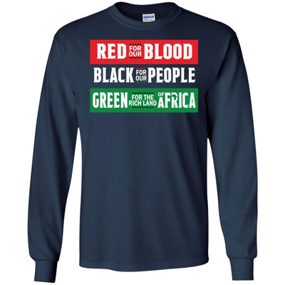 Red For Our Blood Black For Our People T-Shirt African Women Clothing BigProStore