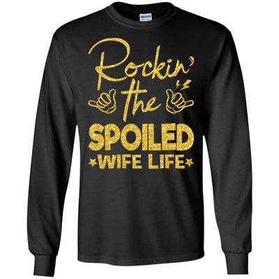 Rockin The Spoiled Wife Life T-Shirt Afro Girl Rock African Clothing BigProStore