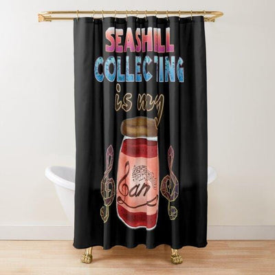 BigProStore Beach Shells Bath Decor Seashell Collecting Polyester Waterproof Bathroom Accessories 3 Sizes Seashell Shower Curtain / Small (165x180cm | 65x72in) Seashell Shower Curtain