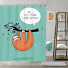 BigProStore Sloth Print Shower Curtains Sloth You Come Here Often Bathroom Decor Gifts For Sloth Lovers Sloth Shower Curtain / Small (165x180cm | 65x72in) Sloth Shower Curtain