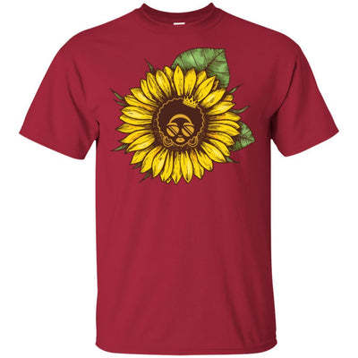 Sunflower African American T-Shirt For Melanin Women Afro Girl Magic BigProStore