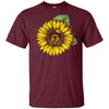Sunflower African American T-Shirt For Melanin Women Afro Girl Pride BigProStore