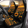 BigProStore Sunflower Seat Covers Sunflower Boutonniere Autozone Seat Covers Universal Fit (Set of 2 Car Seat Covers Car Seat Cover
