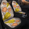 BigProStore Sunflower Car Seat Covers Sunflower Colorful Drawing Back Seat Covers Universal Fit (Set of 2 Car Seat Covers Car Seat Cover