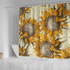 BigProStore Shocur Sunflower Shower Curtain Sunflower Bathroom Wall Decor Sunflower Shower Curtain / Small (165x180cm | 65x72in) Sunflower Shower Curtain