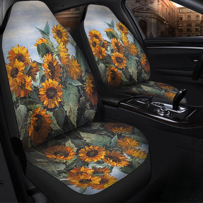 BigProStore Sunflower Seat Covers Sunflower Falling In Love With The Wind Cute Seat Covers Universal Fit (Set of 2 Car Seat Covers Car Seat Cover