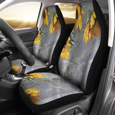 BigProStore Sunflower Car Seat Covers Sunflower Floral Car Seat Cover Set Universal Fit (Set of 2 Car Seat Covers Car Seat Cover