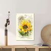 BigProStore Sunflower Canvas Sunny Flower Boutonniere Canvas For The Wall Canvas / 16" x 24" Canvas
