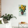BigProStore Sunflower Art Print Canvas Sunny Flower Summer Gift Home Decor Canvas / 24" x 36" Canvas