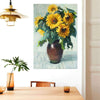 BigProStore Sunflower Art Print Canvas Sunny Flower Summer Gift Home Decor Canvas