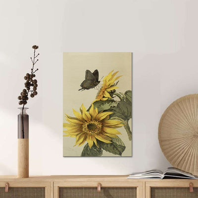 BigProStore Sunflower Canvas And Prints Sunshine Flower In The Wild Wall Decor Canvas / 16" x 24" Canvas